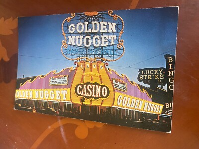 Golden Nugget Casino.  Las Vegas. USA.  Vintage Farbpostkarte 842