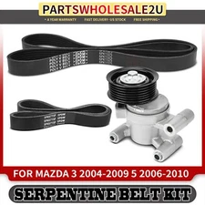 3Pcs Serpentine Belt Drive Component Kit for Mazda 3 2004-2009 5 2006-2010 2.3L
