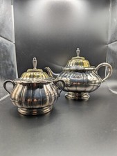 Antique WMF Teapot And Sugar Bowl W Lids Ostr...