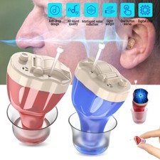 Mini Hearing Aids Digital Invisible In Ear Small Sound Voice Amplifier Enhancer