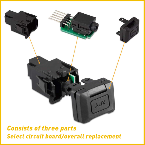 Auxiliary Input Jack Aux Port 5Pin for Honda Civic 2006 2007 2008 2009
