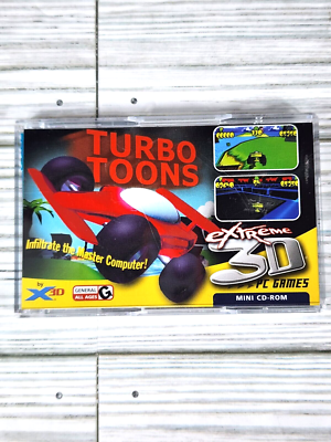 Extreme 3D PC Games 3 Different Mini CD ROMS Games - 3D Glasses
