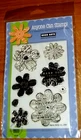 CLEAR ACRYLIC HERO ARTS STAMPS PRINTED FLOWERS ~ Friend, Thanks  wks CTMH blk