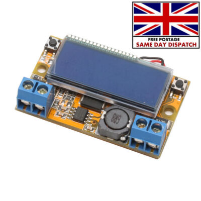 LCD Display verstellbar DC-DC Doppelanzeige Step Down Puls Netzteil Modul