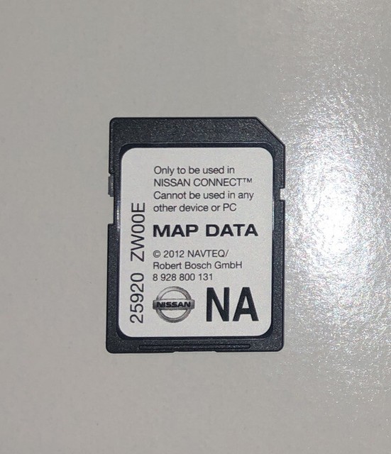 NISSAN NAVIGATION SD CARD 25920ZW00E EBay
