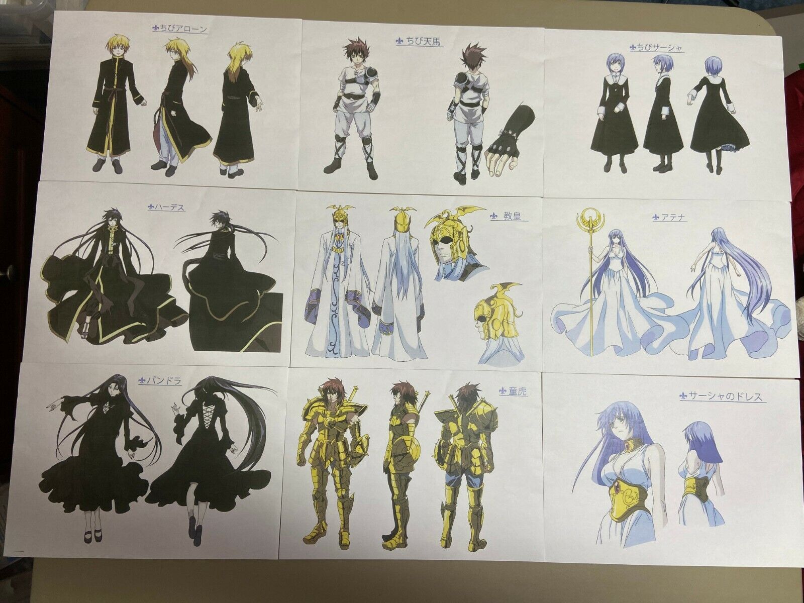 Saint Seiya Omega Model Sheets