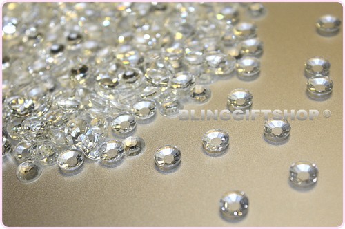 Pack of 50,000 Size 4mm RESIN FLAT BACK RHINESTONES DIAMANTE GLUEFIX CRAFT GEMS - Picture 31 of 64