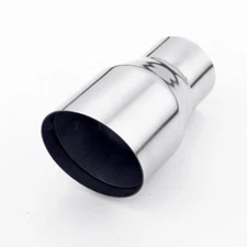 3 inch Slant Out 2 inch In Stainless Steel Exhaust Tip Partial Dual Layer Design