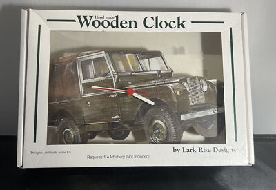 Hand Made Wooden Clock By Lark Rise Designs  All Terrain Car 