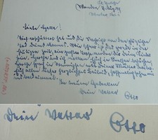 Architect Otto von Estorff (1896-1974): condolence letter MENDEN 1949