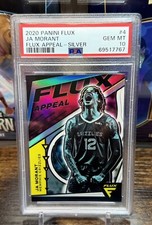 PANINI FLUX APPEAL SILVER - JA MORANT RC GRIZZLIES #4 PSA 10 GEM MINT 💎LOW POP