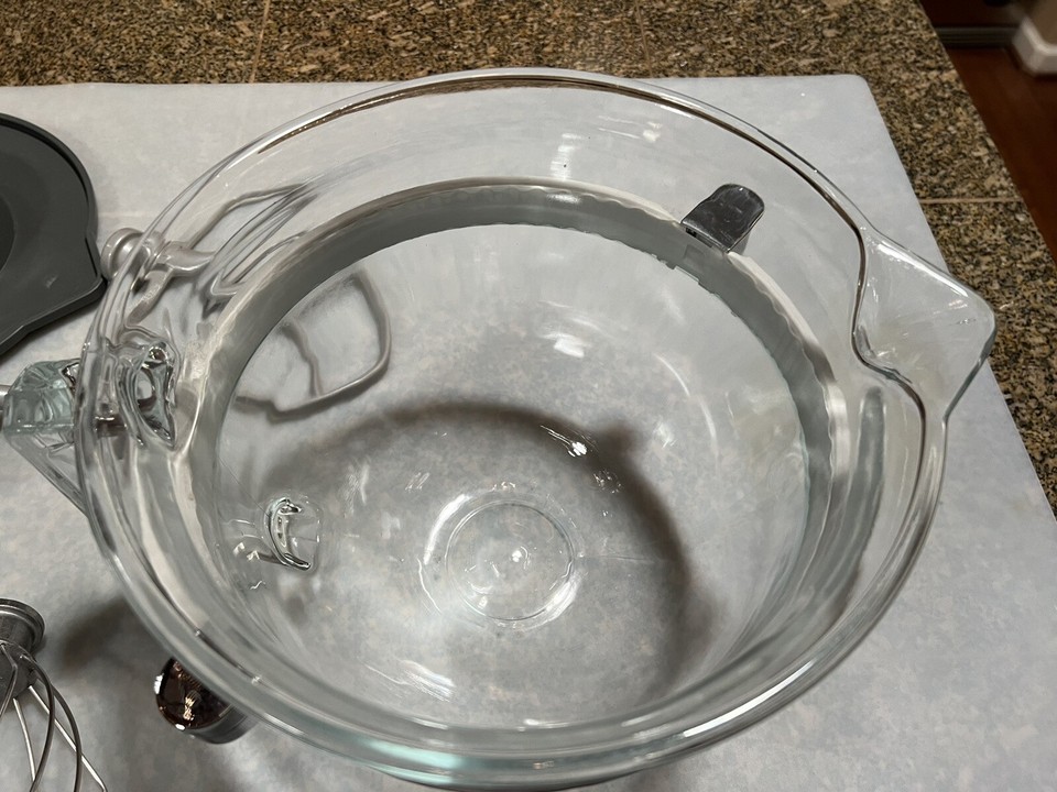 Kitchenaid 6 QT Glass BOWL for Lift Stand Mixers + Lid + Accessories eBay