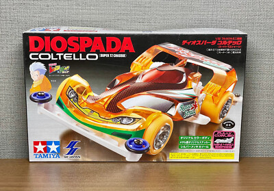 TAMIYA Diospada Coltello スーパーTZシャーシ TAMIYA 92357 Mini 4WD DIOSPADA COLTELLO Clear Orange Body