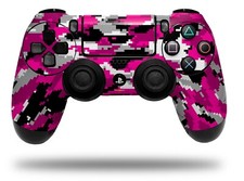 Skin for Playstation 4 Sony PS4 Controller WraptorCamo Digital Camo Hot Pink