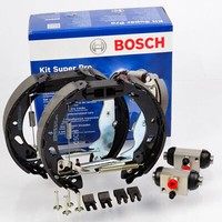 Bosch 0204114666 Vormontiert Bremsbackensatz Radbremszylinder FüR Fiesta VI Ford