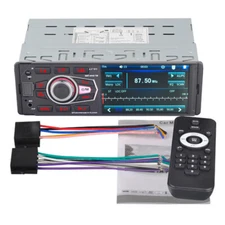 Single 1 Din 4" Car Stereo Radio Touch Screen MP5 Player USB In-Dash Bluetooth