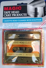 Vtg Magic Tape Head Cleaner MC-10 Cassette with solution.