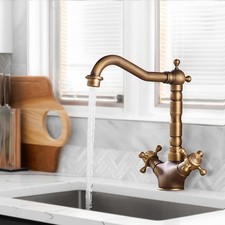 360 °Rubinetto per Lavabo in Ottone Antico Filtro a Cinque Strati Rubinetti