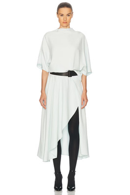 ALAIA Short Sleeve Midi Dress in Menthe Pastel 34 NWT $3900