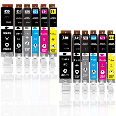 MARKENLOS 12 cartuchos de impresora para CANON Pixma TS8750 TS8751