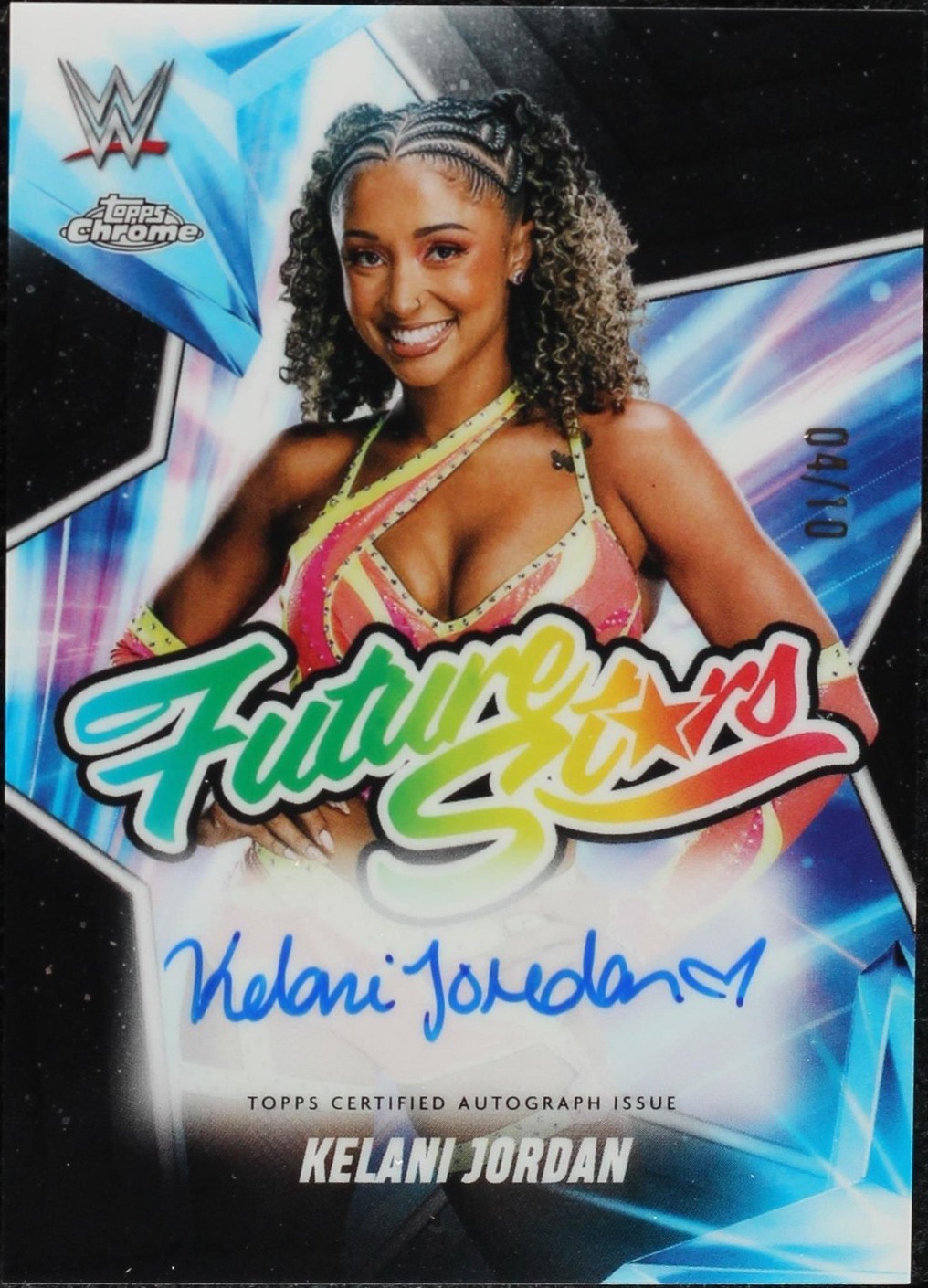 Topps Chrome WWE Kelani Jordan #FSA-KJ 2025 for sale | eBay