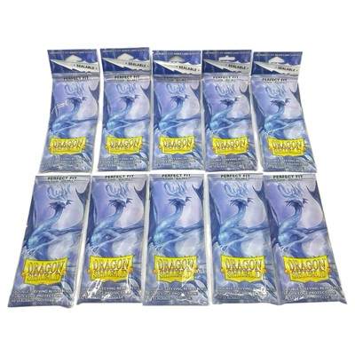 1000 Dragon Shield Perfect Fit Inner Card Sleeves Sealable Clear Deck Protectors