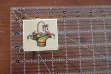 New UPTOWN HOLLY POND HILL Stamp EASTER BASKET EGGS Ribbon Rubber Wheeler