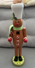 Nutcracker Christmas Decorations Gingerbread Men Figurine 14 inches Handmade
