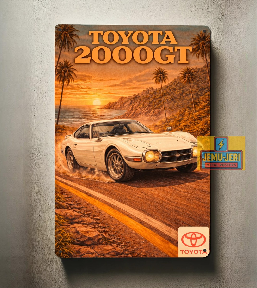 Toyota 2000Gt Car Metal Poster - Tin Sign - Size:20x30cm | eBay