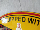Vintage Porcelain CHAMPION Large Oval Convex Heavy Metal Sign,apprx.12inX19.75in — photo 7