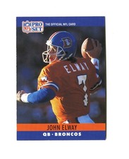 1990, 91, 92 Pro Set Football John Elway 3-card lot #88, 28, 25 Denver Broncos