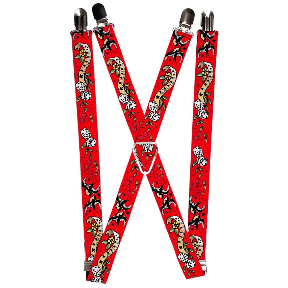 `Suspenders - 1.0`` - Lucky Red` ACC NEWAnother great item from Rarewaves USA | Free delivery!