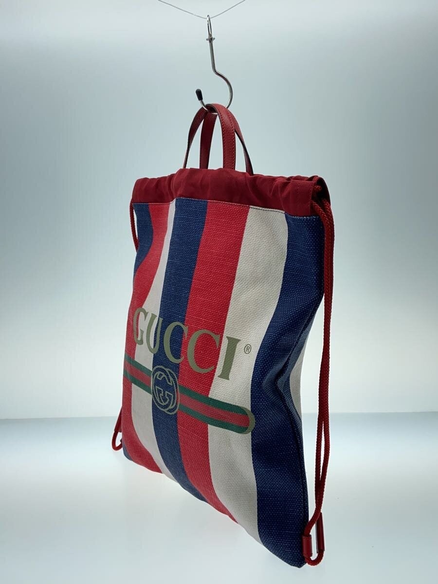 GUCCI Printed Medium Drawstring Multi color Strip… - image 2