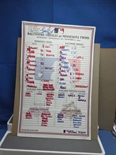  Minnesota Twins Vs Baltimore Orioles Autographed Francisco Liriano 2004 Card