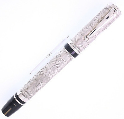 Montegrappa Fountain Pen Cosmopolitan Aborigines sterling silver Nib F 18K