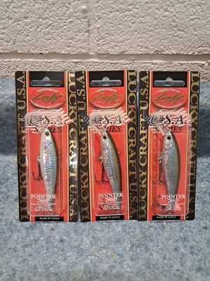 3 LUCKY CRAFT Pointer 78 OGs 3/8oz 78mm 4-5' Luckycraft Suspending Jerkbait Rare