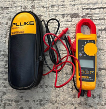 Fluke 325 True RMS Clamp Multimeter 400A 600V CAT III w/ Leads & Case