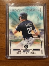 2025 Panini Boys of Summer Bryce Rainer #96 Rookie 070/249 Detroit Tigers