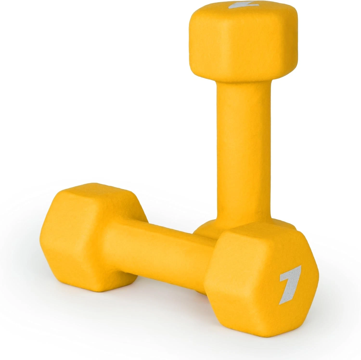 Neoprene Dumbbell Weights Pairs for Home Gym, Yellow