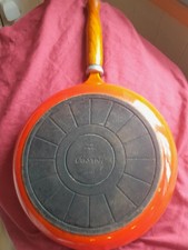 Vintage Casron duża płomienna pomarańcza 25cm patelnia