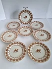 Rare Vintage Fitz & Floyd ALEXANDRIA Griffin Lion Bread Side Plates 8