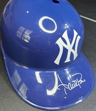 AARON BOONE Auto Signed Replica helmet NY YANKEES JSA WITNESSED SIGNING FREE S/H
