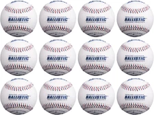 Ballistic Leather Pitching Machine Baseballs | Durable Leather Construction for 