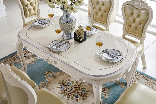 Esstisch Tisch Gruppe Esszimmer Wohnzimmer Garnitur Echtholz Tische 162X90Cm-image