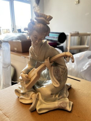 Vintage Leonardo Collection Japanische Geisha Keramik Figur Ruhe