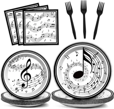 Musical Note Plates Napkins Music Themed Party Tableware Musical Notes Dinnerwar
