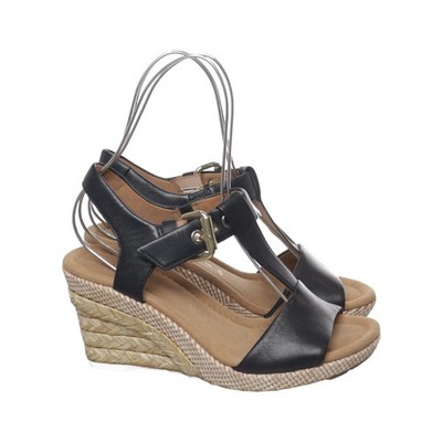 Gabor, Keilschuhe, Größe: 37, Schwarz/Beige, Leder, Damen, 8 #cB3