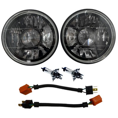 Redline Lumtronix Headlights White Diamond Black Illusion Projector With Clea...