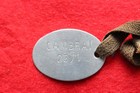PLAQUE D'IDENTITÉ FRANCAISE MODÈLE 1881 - CAMBRAI (NORD) - GUERRE 1914 1918