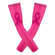 Breast Cancer Awareness Sleeves Pink Arm Sleeves Pink Compression Arm Sleeve ...